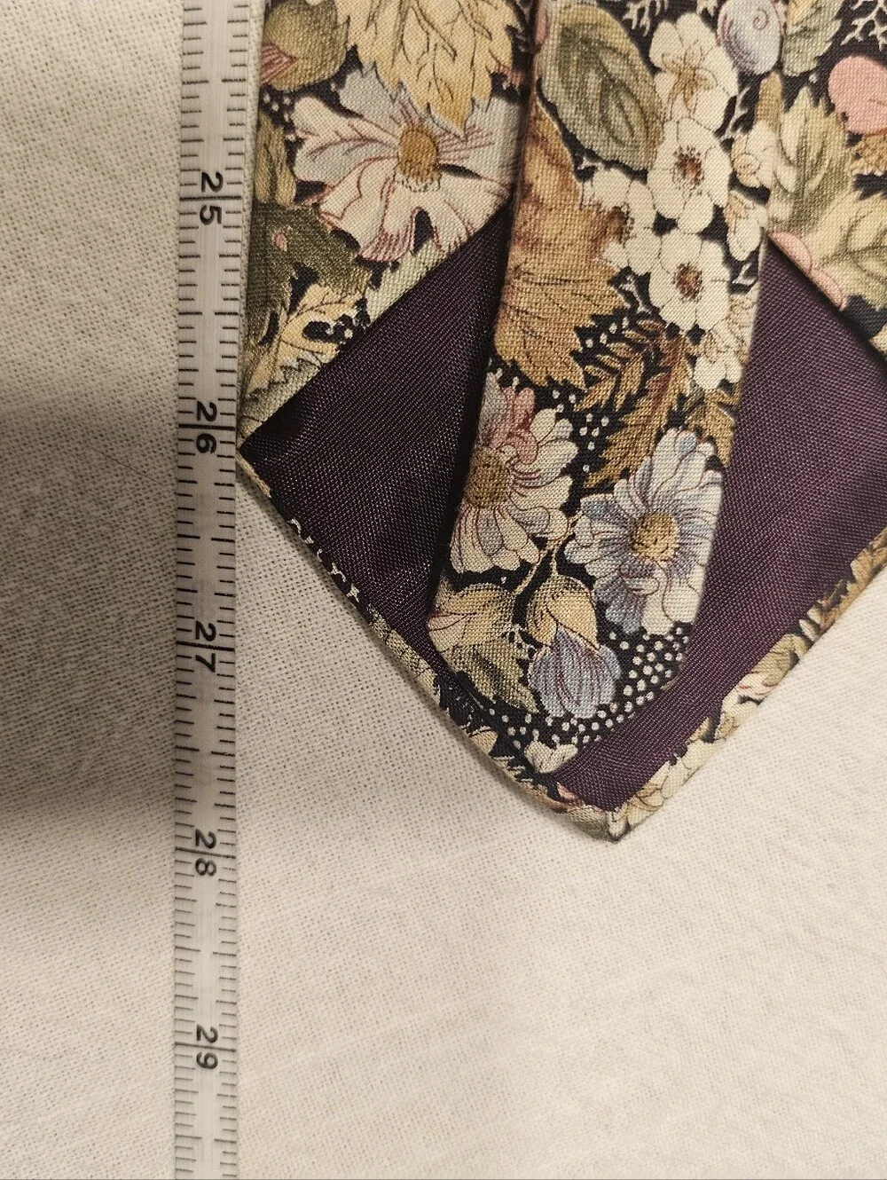 Buckingham 100% Cotton Floral Tie Necktie Statement Pink Brown
